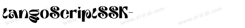 tangoScriptSSK字体转换