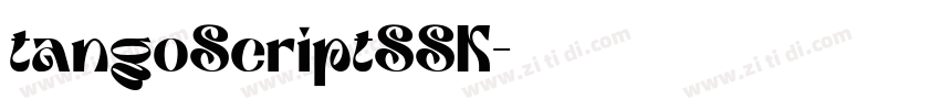 tangoScriptSSK字体转换