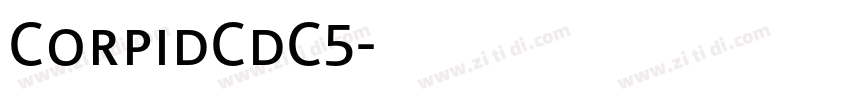CorpidCdC5字体转换