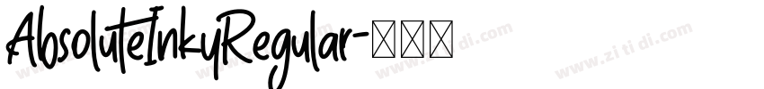 AbsoluteInkyRegular字体转换
