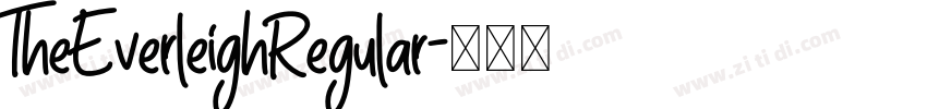 TheEverleighRegular字体转换