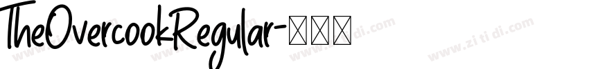TheOvercookRegular字体转换