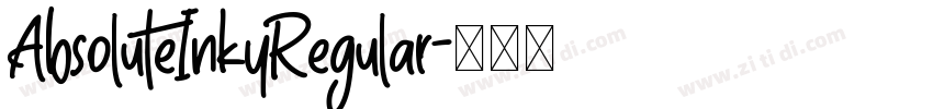AbsoluteInkyRegular字体转换