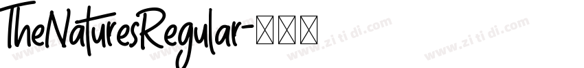 TheNaturesRegular字体转换