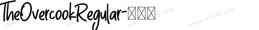 TheOvercookRegular字体转换