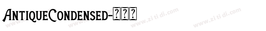 AntiqueCondensed字体转换