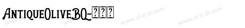 AntiqueOliveBQ字体转换