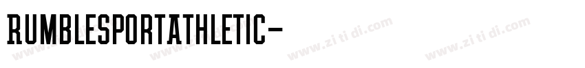 RumblesportAthletic字体转换