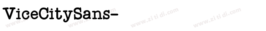 ViceCitySans字体转换