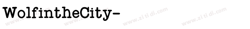 WolfintheCity字体转换