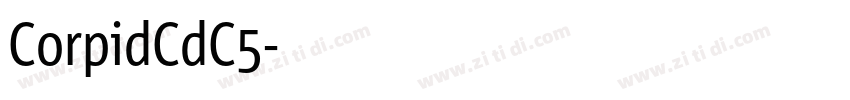 CorpidCdC5字体转换