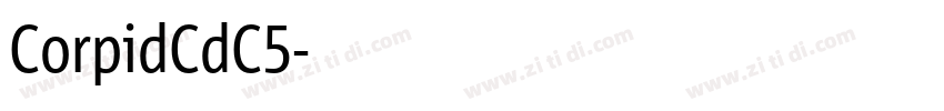 CorpidCdC5字体转换