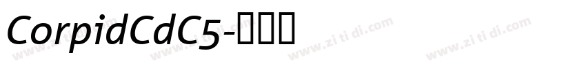CorpidCdC5字体转换