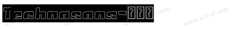 Technasans字体转换
