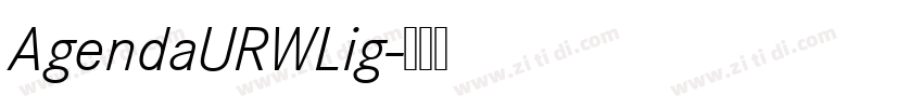 AgendaURWLig字体转换