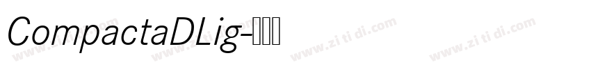 CompactaDLig字体转换