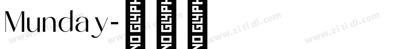 Munday字体转换