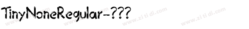 TinyNoneRegular字体转换