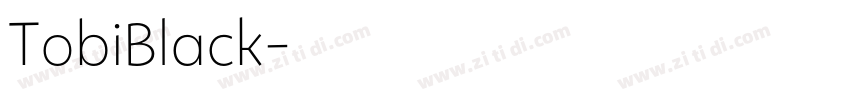 TobiBlack字体转换