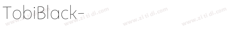 TobiBlack字体转换