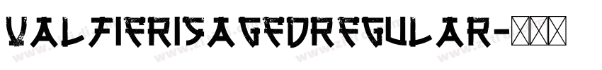 ValfierisAgedRegular字体转换