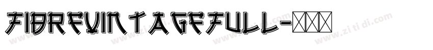FibreVintageFull字体转换