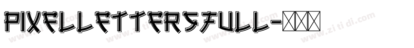 PixellettersFull字体转换