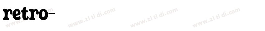 retro字体转换