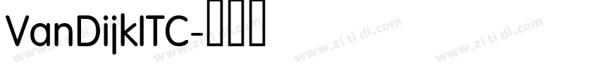 VanDijkITC字体转换