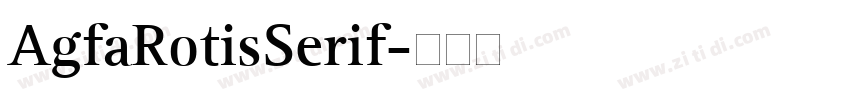 AgfaRotisSerif字体转换