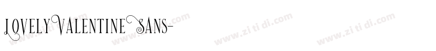 LovelyValentineSans字体转换