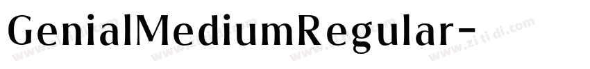GenialMediumRegular字体转换