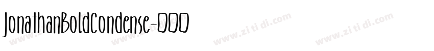 JonathanBoldCondense字体转换 JonathanBoldCondense字体转换