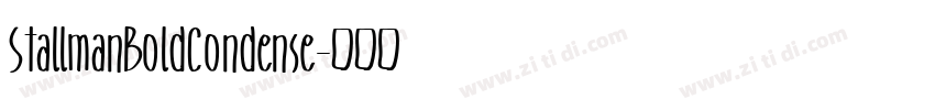 StallmanBoldCondense字体转换
