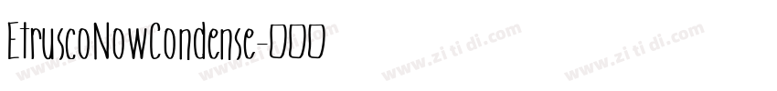 EtruscoNowCondense字体转换