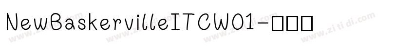 NewBaskervilleITCW01字体转换