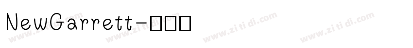 NewGarrett字体转换