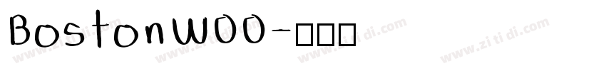 BostonW00字体转换
