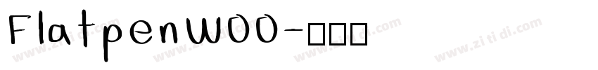 FlatpenW00字体转换
