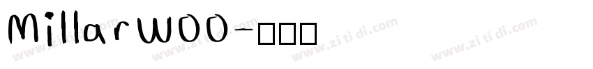 MillarW00字体转换