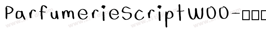 ParfumerieScriptW00字体转换