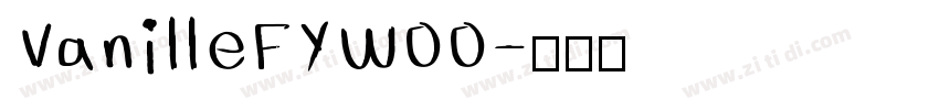 VanilleFYW00字体转换