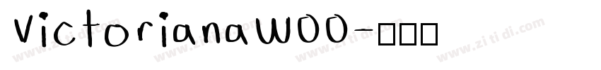 VictorianaW00字体转换