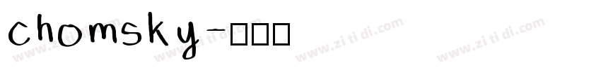 chomsky字体转换