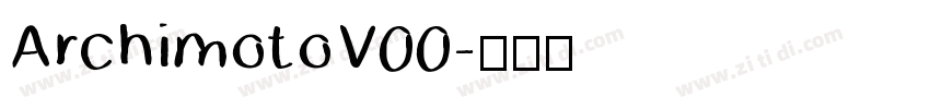 ArchimotoV00字体转换