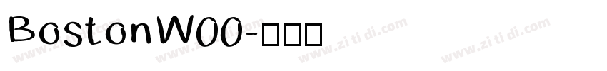 BostonW00字体转换
