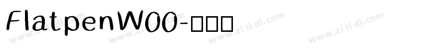 FlatpenW00字体转换