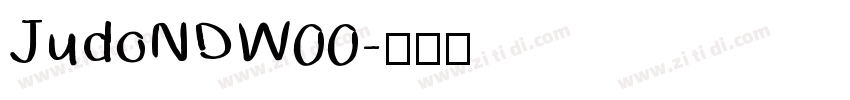JudoNDW00字体转换