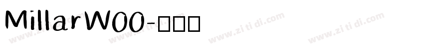 MillarW00字体转换
