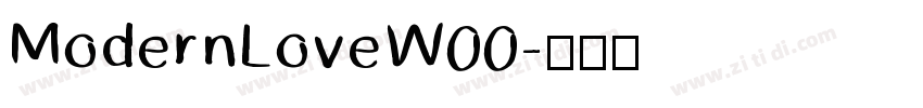ModernLoveW00字体转换